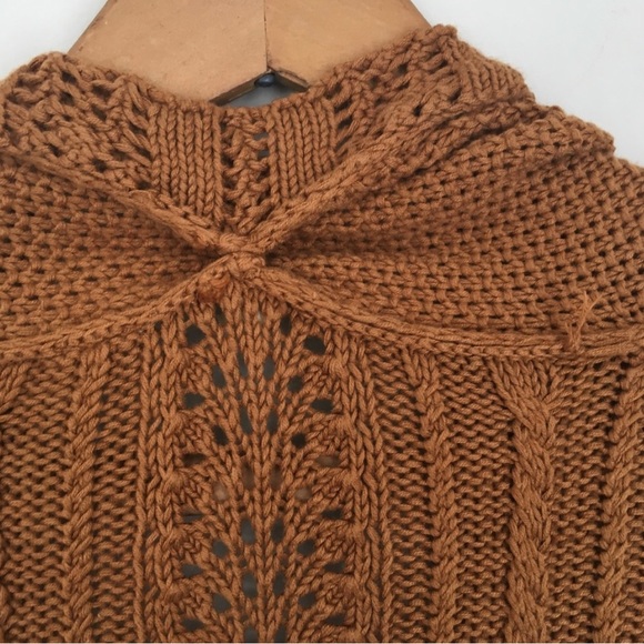 Anthropologie moth knit autumn brown cardigan - Picture 4 of 4